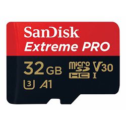 SANDISK Extreme PRO microSDHC 32GB + AD SDSQXCG-032G-GN6MA