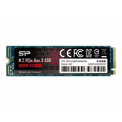 SILICON POWER SSD P34A80 512GB M.2 PCIe SP512GBP34A80M28