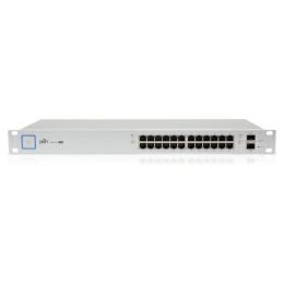 Ubiquiti UniFi Managed 24-port Gigabit PoE+ Switch, 2×SFP, 250W (US-24-250W)