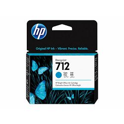 HP 712 29-ml Cyan DesignJet Ink 3ED67A