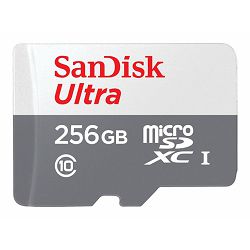 SANDISK Ultra 256GB microSDXC + SD Adpt SDSQUNR-256G-GN6TA