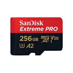 SANDISK Extreme PRO microSDXC 256GB +Adp SDSQXCD-256G-GN6MA