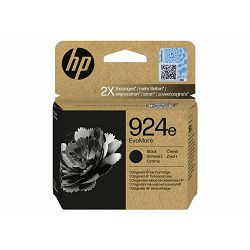 HP 924e EvoMore Black Org Ink Cartridge 4K0V0NE#CE1