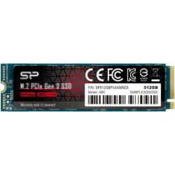 Silicon Power A80 512GB SSD M.2 2280 PCIe NVMe Gen3x4, DRAM cache