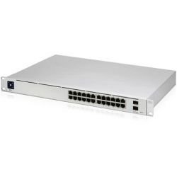 Ubiquiti UniFi Managed 24-port Gigabit Switch, 2×10G SFP+, Rackmount, (USW-PRO-24)