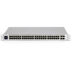 Ubiquiti UniFi Managed 48-port Gigabit Switch, 4×10G SFP+, Touchscreen LCD, Rackmount (USW-PRO-48)