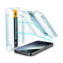 Spigen Glass tR EZ Fit, transparency, zaštitno staklo za telefon, 2 kom - iPhone 15 Pro Max (AGL06872)