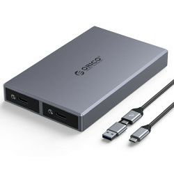 ORICO kućište za SSD dvostruko, Thermal fin, 2x M.2 NVMe, USB 3.2 Gen2 protokol, do 1000 MB/S