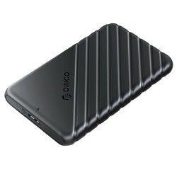 Orico vanjsko kućište 2.5" SATA HDD/SSD, 7 do 9.5mm, tool free, USB3.0 Micro-B, crni (ORICO-25PW1-U3-BK-BP-HW)