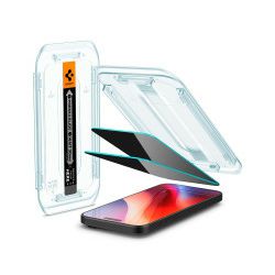 Spigen Glass tR EZ Fit (Privacy) 2 Pack, transparency - iPhone 16 Pro Max (AGL07908)