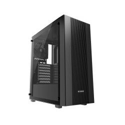 Bit Force GHOST TG-1  Mid Tower ATX kućište bez napajanja, crno