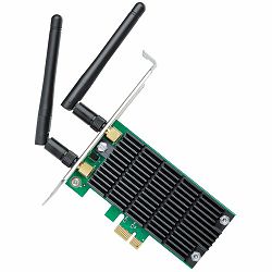 AC1200 Wi-Fi PCI Express Adapter, 867Mbps at 5GHz + 300Mbps at 2.4GHz, Beamforming, 2X2 MIMO, Heat Sink, Two detachable antennas