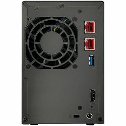 ASUSTOR NAS AS6702T Lockerstor2 Gen2 2x 3.5" 4x M.2 cache 2x 2.5Gbe Celeron QuadCore N5105 2.9GHz 4GB single PSU desktop