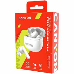 CANYON headset TWS-8  ENC White