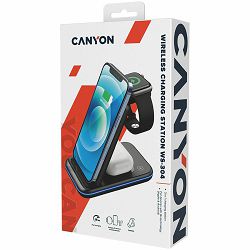 CANYON wireless charger WS-304 15W 3in1 Black