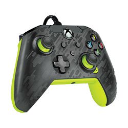 PDP XBOX WIRED CONTROLLER CARBON - ELECTRIC (YELLOW) - 708056068509