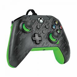 PDP XBOX WIRED CONTROLLER CARBON - NEON (GREEN) - 708056068899