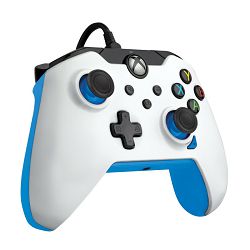 PDP XBOX WIRED CONTROLLER WHITE - ION (BLUE) - 708056068974