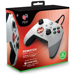 PDP XBOX WIRED CONTROLLER REMATCH - RADIAL WHITE - 708056069223