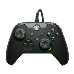 PDP XBOX WIRED CONTROLLER BLACK - NEON (GREEN) - 708056069094