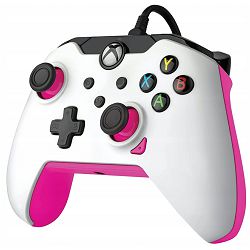 PDP XBOX WIRED CONTROLLER WHITE - FUSE (PINK) - 708056069032