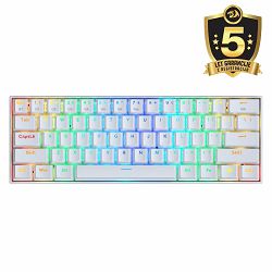 KEYBOARD - REDRAGON DRACONIC K530RGB PRO BT/WIRED MECHANICAL WHITE RED SWITCH - 6950376707857