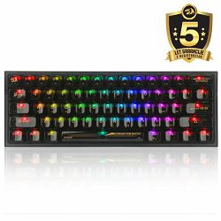 KEYBOARD - REDRAGON FIZZ K617CTB-RGB WIRED MECHANICAL - 6950376717375