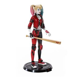 NOBLE COLLECTION DC - SS - HARLEY QUINN BOP REBIRTH BENDYFIG (COMIC) - 849421007607