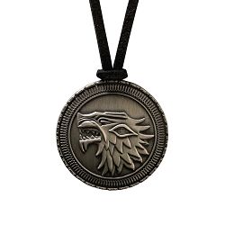 NOBLE COLLECTION - GAME OF THRONES - J - STARK SHIELD PENDANT / COSTUME - 849241002141