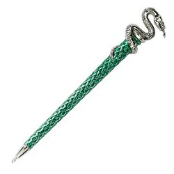 NOBLE COLLECTION - HARRY POTTER - SLYTHERIN PEN SILVER PLATED - 849421002589