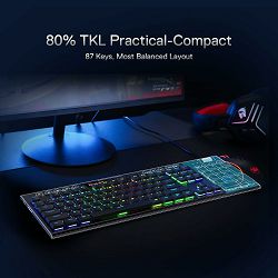 KEYBOARD - REDRAGON HORUS TKL PRO K621RGB-PRO WIRED & 2.4G & BT RED SWITCH - 6950376721037