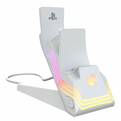 PDP PS5 AFTERGLOW WAVE - DUAL CHARGER WHITE - 708056072568