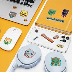 PALADONE MINECRAFT PUFFY GADGET DECALS - 5056577734423