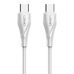 LDNIO CHARGING DATA CABLE (C-C) 65W 1M WHITE LC611C - 6933138601099