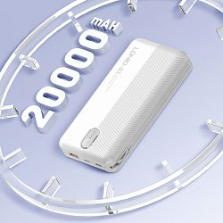 LDNIO POWER BANK 20000mAh 22,5W 5V 3A 1 PORT (1A) + 2 CABLE (1C1L) PQ24 - 6933138601563