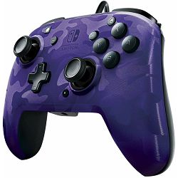 PDP NINTENDO SWITCH FACEOFF DELUXE CONTROLLER CAMO PURPLE - 708056065713