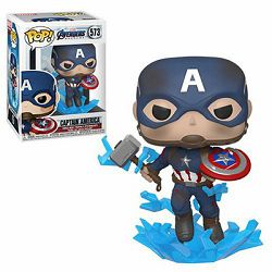 FUNKO POP MARVEL: ENDGAME -CAPT A W/BROKEN SHIELD & MJOLNIR - 889698451376