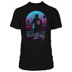 JINX CYBERPUNK 2077 DESTINATION NIGHT CITY PREMIUM TEE ČRNA S - 889343134357