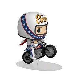 FUNKO POP RIDES: EVEL KNIEVEL ON MOTORCYCLE - 889698499422