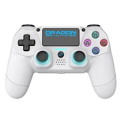 DRAGONWAR DRAGON SHOCK 4 WIRELESS CONTROLLER WHITE PS4, PC, MOBILE - 5425025609857