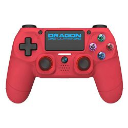 DRAGONWAR DRAGON SHOCK 4 WIRELESS CONTROLLER RED PS4, PC, MOBILE - 5425025609833