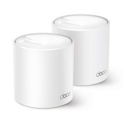 TP-Link AX3000 Deco X50 (2-pack), Dual-Band Mesh Wi-Fi 6, 574Mbps/2402Mbps (2.4GHz/5GHz), 802.11ax/ac/n/a/b/g, 3×G-LAN, Deco App