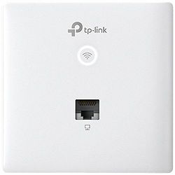 Omada AC1200 wireless MU-MIMO Gigabit wall-plate Access Point, 1 Gigabit downlink port, 1 gigabit uplink port, 802.3af/at PoE in, wall plate mounting, support standalone mode and controlled by Omada S