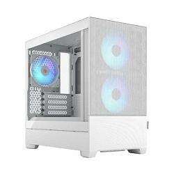 Fractal Design Pop Mini Air RGB TG Clear White, FD-C-POR1M-01