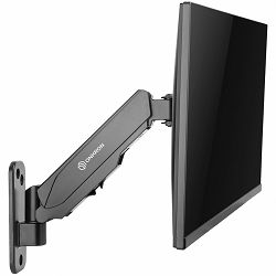 ONKRON TV Monitor Wall Mount Bracket for 13” – 34” Screens Full Motion with Gas Spring, Black