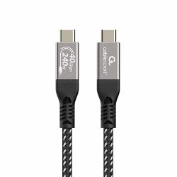 Gembird Premium USB 4 Type-C charging and data cable, 40 Gbps, 240 W, 1.5 m