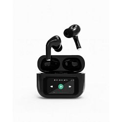 Gembird BT TWS in-ears with LCD display and Active Noise Cancelling, Black