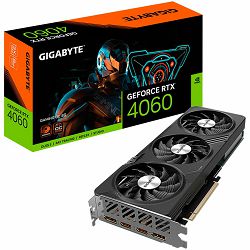 GIGABYTE Video Card NVIDIA GeForce RTX 4060 GAMING OC 8G, GDDR6 8GB/128bit, PCI-E 4.0 x8, 1x8-pin, Retail