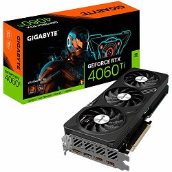 GIGABYTE Video Card NVIDIA GeForce RTX­ 4060 Ti GAMING OC 8G (8GB GDDR6X/128bit, PCI-E 4.0, CUDA Cores 4352, Recommended PSU 500W, 2xDP, 2xHDMI) ATX