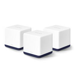 Mercusys AC1900 Halo H50G (3 pack) Whole-Home Mesh Wi-Fi, Dual-Band 600Mbps/1300Mbps (2.4GHz/5GHz), 802.11 a/b/g/n/ac, 3×G-LAN, Mercusys app